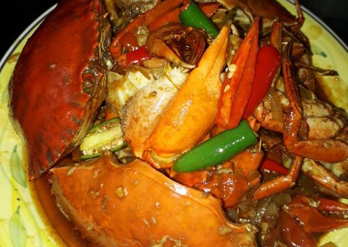 Kepiting saus tiram feat asam manis Ala Ku