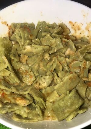 Una foto de Fideos de espinaca, sin gluten y veganos