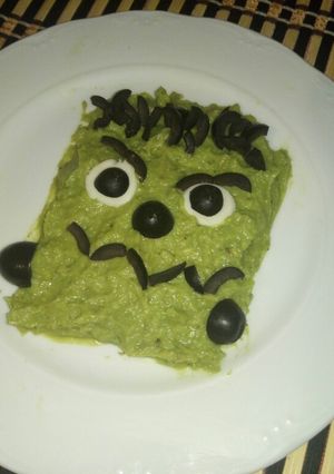 Una foto de Frankenstein de guacamole