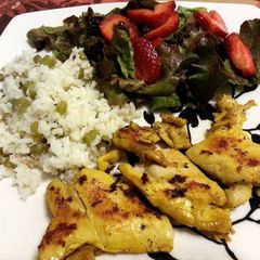 A picture of mustard lime chicken.