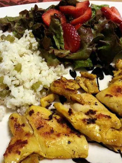 A picture of mustard lime chicken.