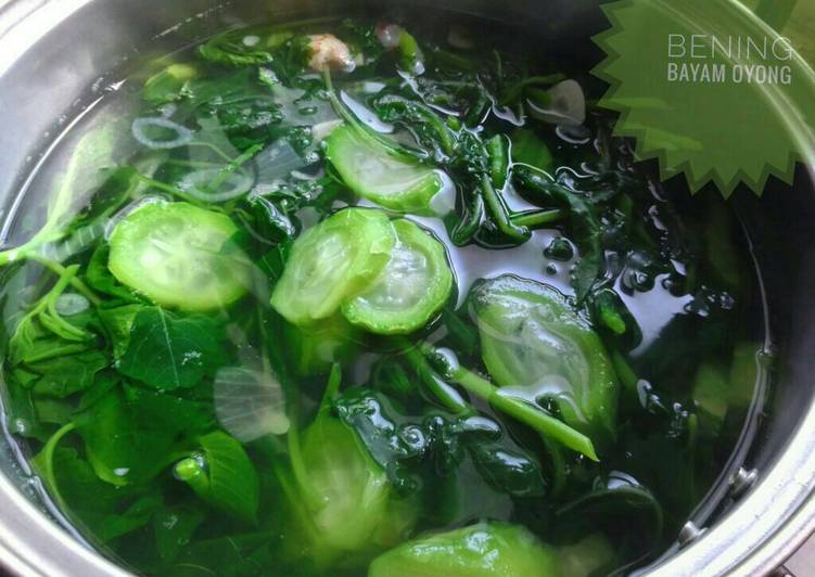 Resep: Makan di DimeBening Bayam Oyong seger