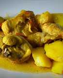 Conejo al azafrán
