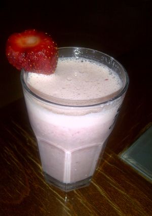 A picture of Soy milk smoothie.