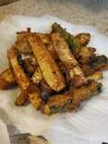 Parmesan Crusted Fried Green Tomatoes & Zucchini Spears