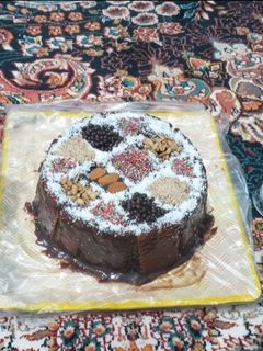 عکسی از دستور کیک یخچالی با پتی بور