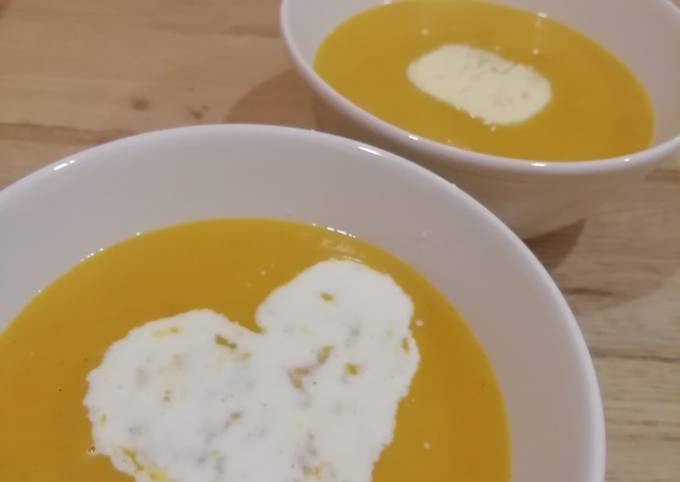 Soupe butternut / pâtisson