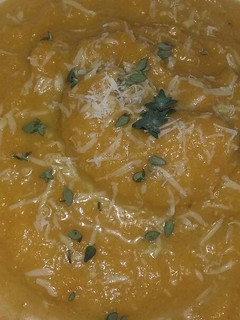 Una foto de Sopa crema de calabazas