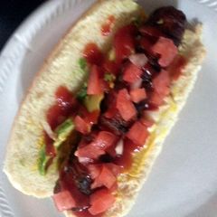 A picture of Mexican Style Beacon Wrapped Hot Dogs.