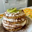 Gallette al caffè con crema di yogurt e album ☕️🥝