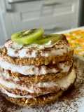 Gallette al caffè con crema di yogurt e album ☕️🥝