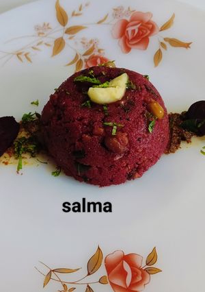 बीटरूट उपमा रेसिपी मुख्य फोटो