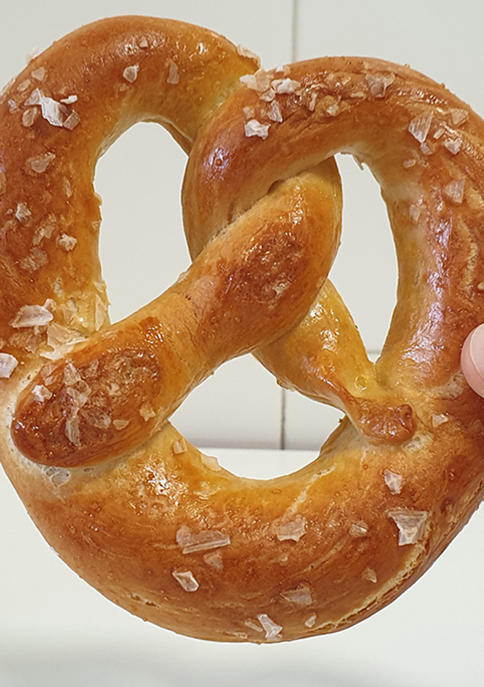 Una foto de Pretzel casero