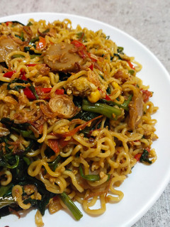 Foto resep Indomie Kangkung Spesial