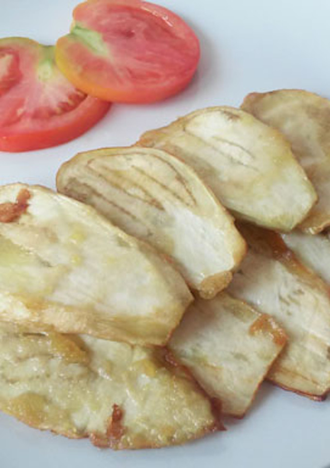 Una foto de Berenjenas fritas crujientes