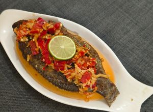 Foto resep Ikan nila/Tilapia goreng sambel jahe