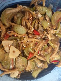 Foto resep Tumis terong teri jengki