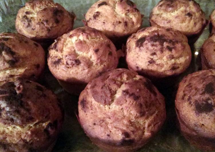 Recipe of Super Quick Homemade peanut butter banana muffins