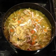 A picture of Homemade Chicken Noodle Soup.