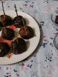 শেজওয়ান গার্লিক মিনি ভেজ বম (schezwan garlic mini veg bomb recipe in Bengali)