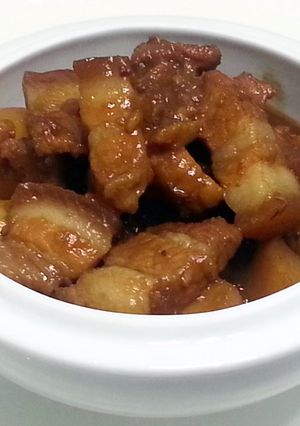 A picture of Pork Belly Pongteh Peranakan Traditional Dish.