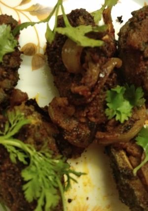 A picture of Stuffed bitter gourd recipes.