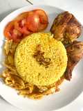 Nasi Kuning Bumbu Sasa Ayam Goreng Magic Com