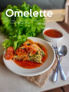 Foto resep Omelette Selada Siram Asam Manis