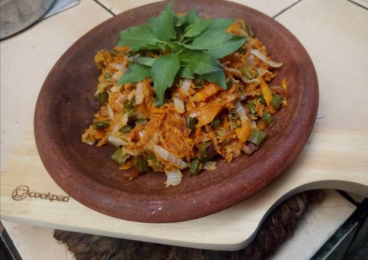 Cara Termudah Membuat Urap sayur rebon Super Lezat