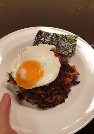 รูปของ ข้าวผัดกิมจิ (ข้าวไรซ์เบอร์รี่)