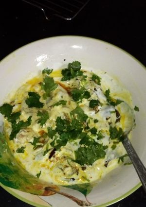A picture of Dahi wale Baigan.
