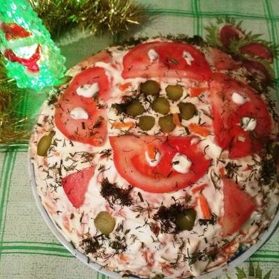 Салат Новогодняя Сказка Рецепт