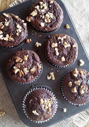Una foto de Muffins de banana y nuez