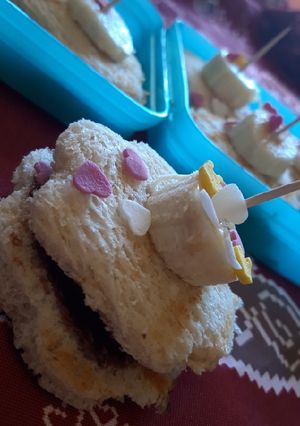 Φωτογραφία της συνταγής Γλυκό τοστάκι 🍌🍫🍞