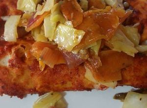 Una foto de Ensalada de repollo y zanahoria en escabeche