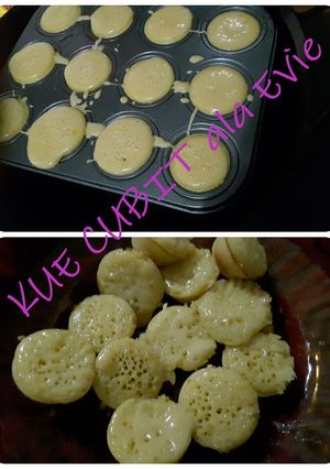 Foto resep Kue Cubit enak meler mudah tanpa mixer dan timbangan