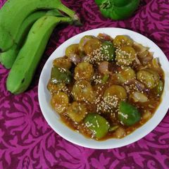 A picture of Honey chilli banana.