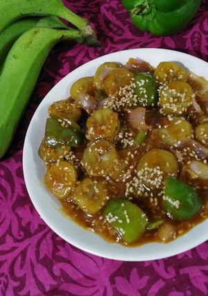 A picture of Honey chilli banana.