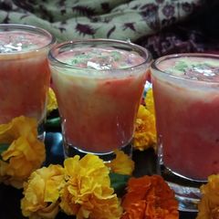 A picture of Zaafrani gulkand Chenna kheer.