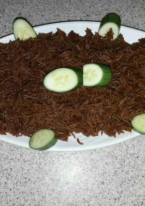 صورة لوصفة رز صياديه😍