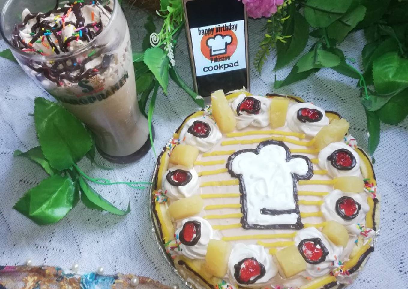Çhoco Pineapple & Swiss Roll Çookpad Çake ðŸ°