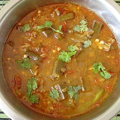 A picture of Okra khatta.