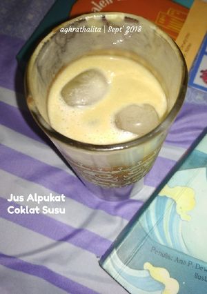 Foto resep 131. Jus Alpukat Susu Coklat Tanpa Gula