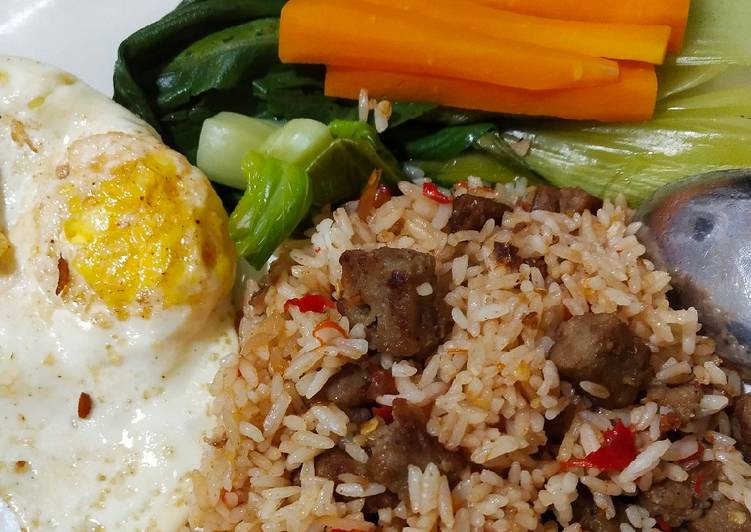 Nasi goreng beef simple