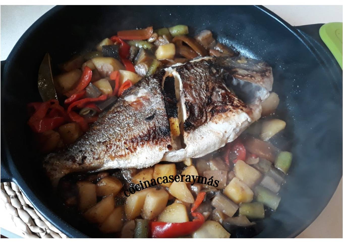 Dorada con verduras