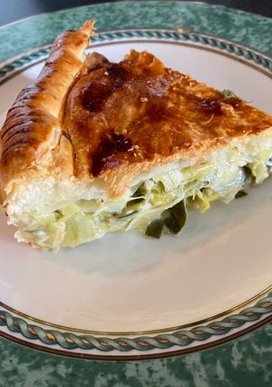 A picture of Leek Flamiche.