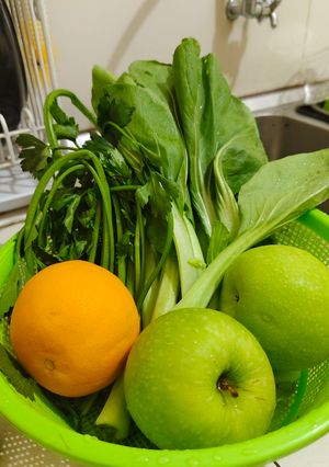 Foto resep Cold Pressed Juice : Green Juice (vegetable)