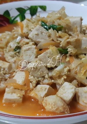 Foto resep Sayur tumis tahu udang