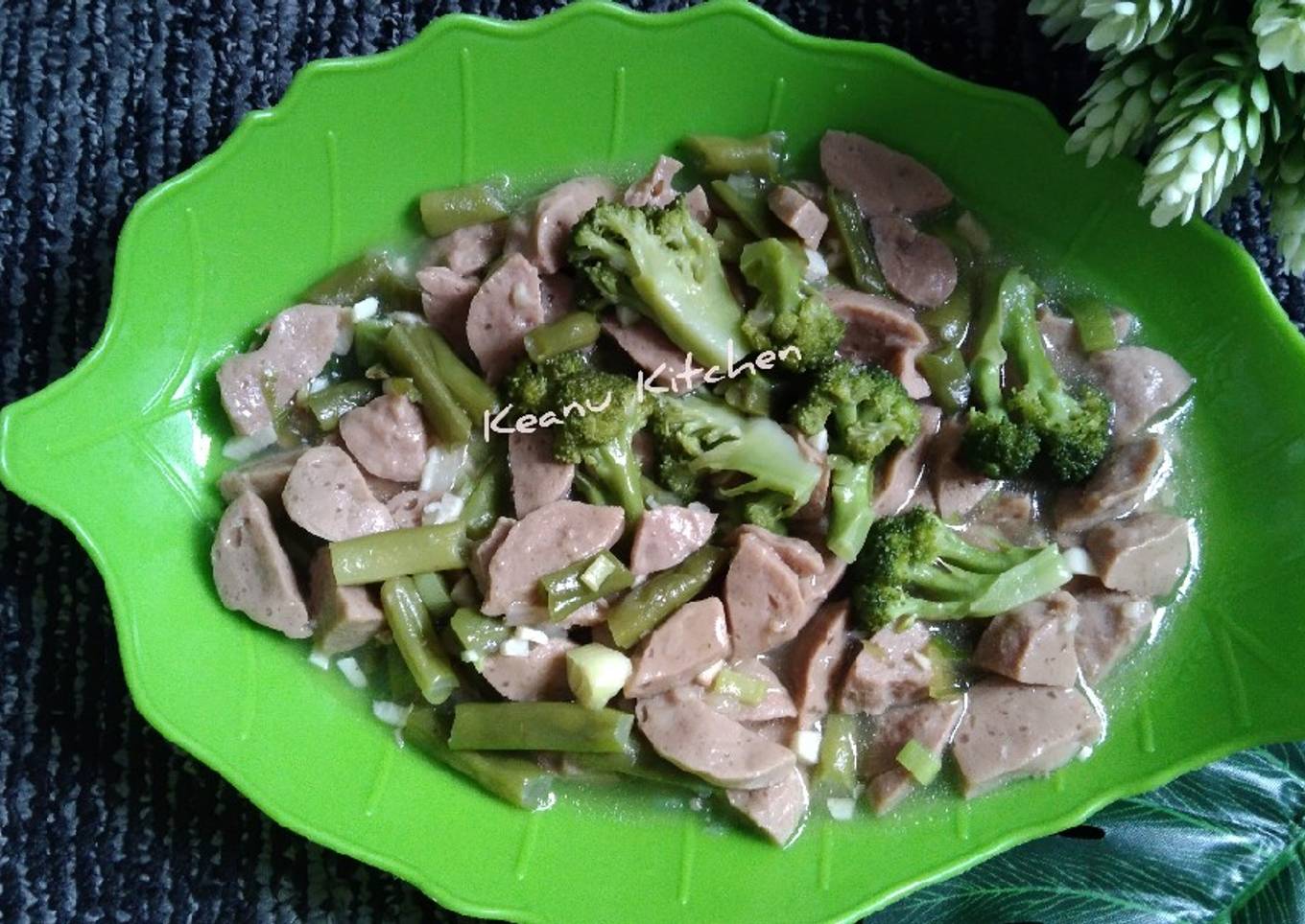 198. Cah Brokoli Buncis Baso