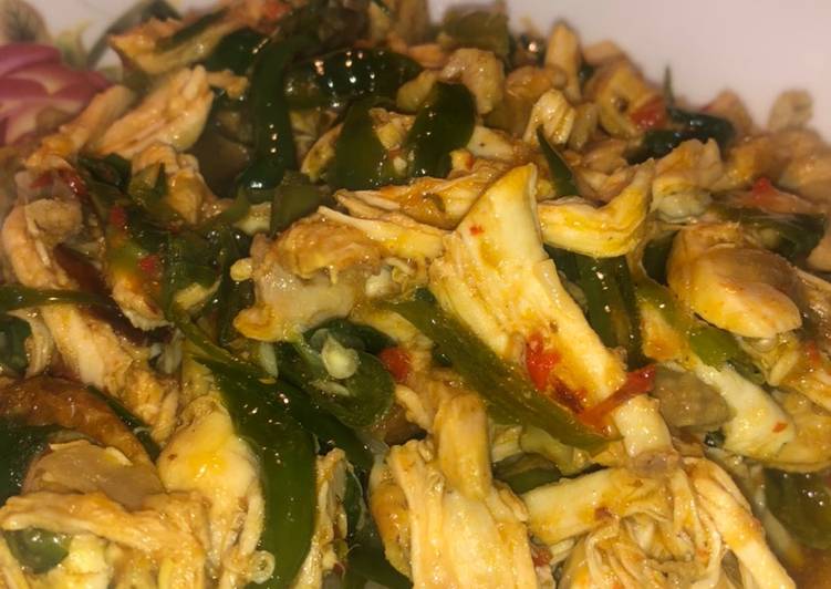 Ayam suwir cabe hijau🤗